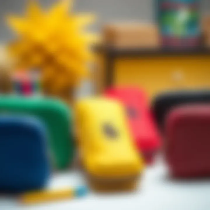 Variety of Polo pencil cases in different colors and styles