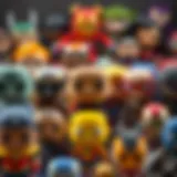 Vibrant collection of Pop Marvel figures showcasing diversity in characters