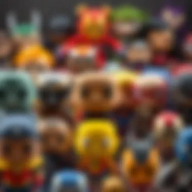 Vibrant collection of Pop Marvel figures showcasing diversity in characters