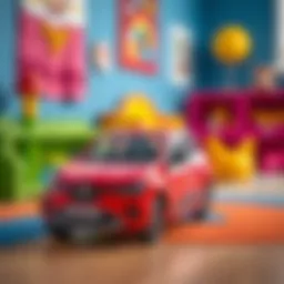 Renault Symbol toy car in a colorful playroom setting
