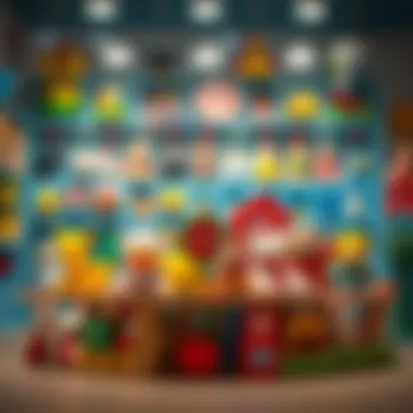 Safe and age-appropriate toy display