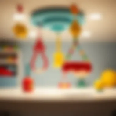 Safety features of ceiling toys for parental reassurance