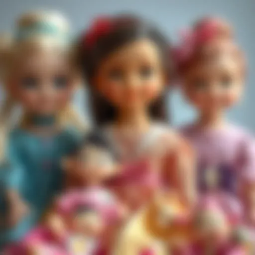 Collection of Safinaz dolls showcasing various designs and styles