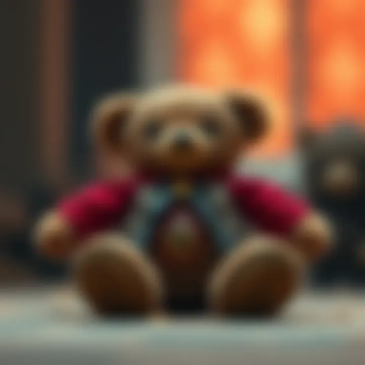 An intricately designed teddy bear showcasing its historical significance