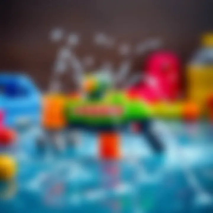 Innovative Ideas for Water Blaster Fun Creative setup for water blaster games