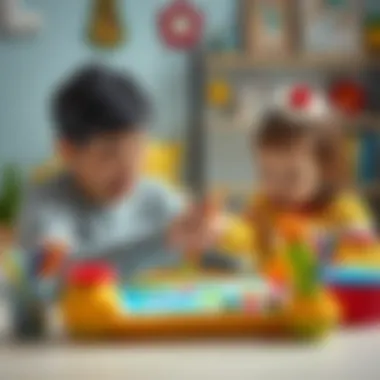 A parent and child exploring the features of a magic painting set together, fostering quality time and creativity