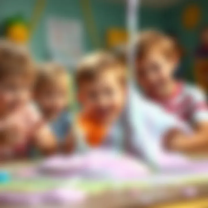 Children engaging with slime in a playful setting.
