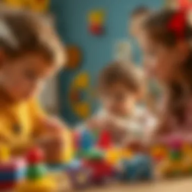 Children engaged in creative play at a specialized preschool