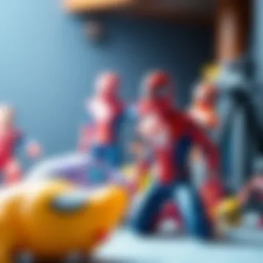 A collection of Spider-Man toys promoting imaginative play