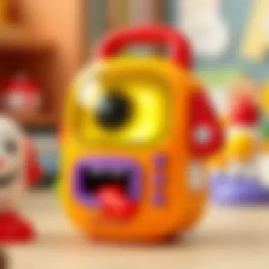 Educational Features of Talki Walki Toy Close-up of a talki walki toy highlighting educational features