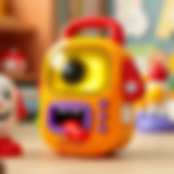 Educational Features of Talki Walki Toy Close-up of a talki walki toy highlighting educational features