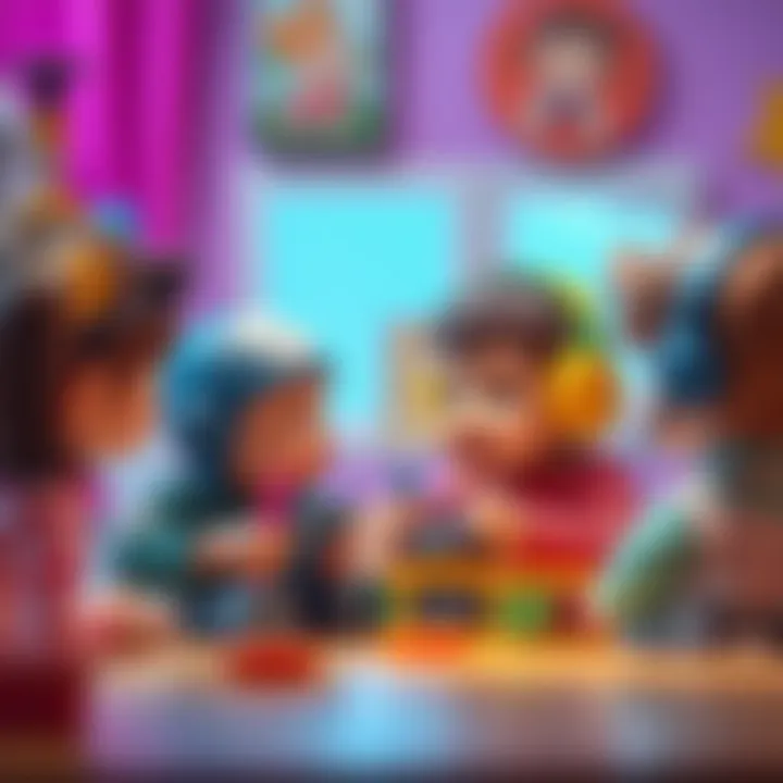 Children Communicating with Talki Walki Children engaging in communication with talki walki toys