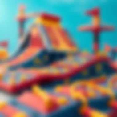 Colorful tech deck ramps for kids to play