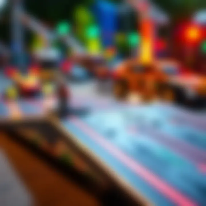 Creative designs on tech deck ramps