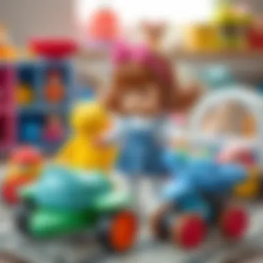 A selection of age-appropriate toys for toddlers