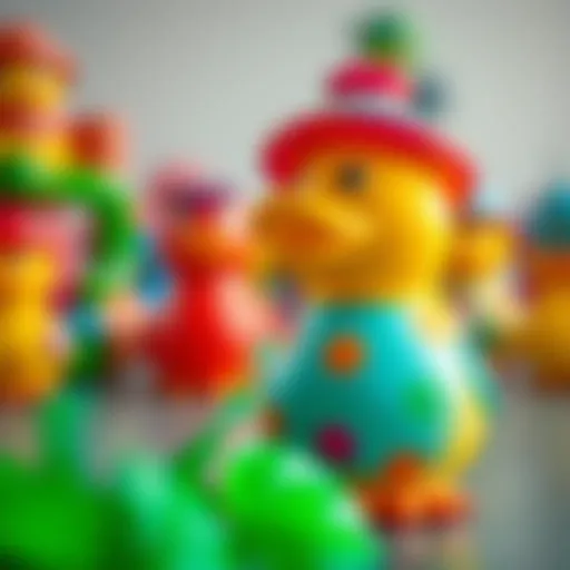 Colorful Toy Duck for Imaginative Play Colorful toy duck promoting imaginative play