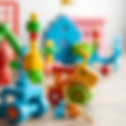 Colorful educational toys for children's development