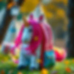 Vibrant unicorn backpack designed for children