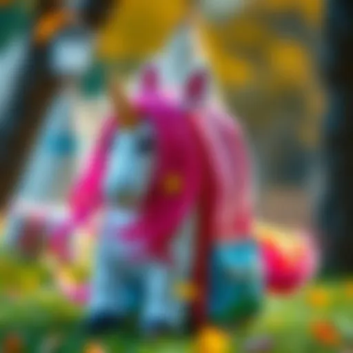 Vibrant unicorn backpack designed for children