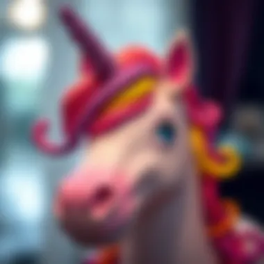 Colorful unicorn hat with sparkles