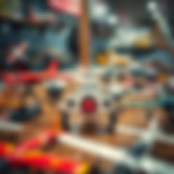 Diverse Models of Remote-Controlled Planes Different models of remote-controlled planes on display