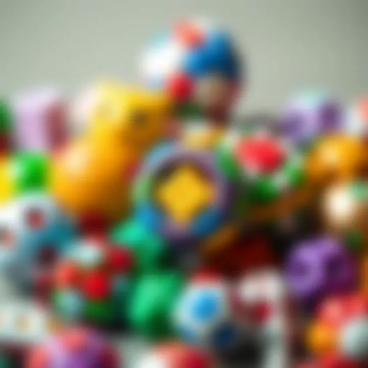 Diverse Puzzle Designs A variety of puzzle balls showcasing different designs and functions.