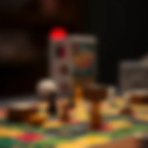 Game board showcasing the concept of forbidden words